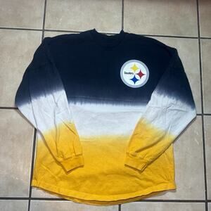 Pittsburgh Steelers Fanatics Spirit Jersey Long Sleeve T-Shirt Womens Medium